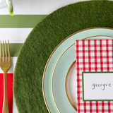 FOREST GREEN FELT PLACEMAT