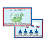 Personalized Knights & Dragons Kids Placemat