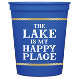 The Lake Is My Happy Place 16 oz Frost Flex Cups Set of 10