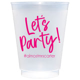 Personalized 16 oz Let's Party Frost Flex Cup