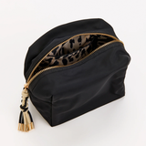 Black Jet Large Boxy Zip Pouch