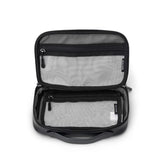 Black Logan Leather Tech Pouch