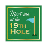 19TH HOLE GOLF BEVERAGE NAPKIN
