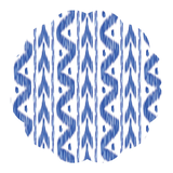 Ikat Scalloped Paper Placemats