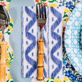 Blue Ikat Paper Guest Towels Napkins