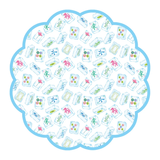 Mahjong X Brake Ink Scalloped Paper Placemats