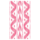 Pink Ikat Linen-Feel Paper Dinner Napkins/ Guest Towels