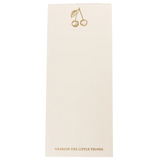 La Petite Presse Cherries Gilded Desktop Notepad