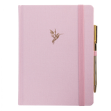 La Petite Presse Hummingbird Fabric-Bound Journal with Pen