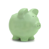 Large Mint Green Piggy Bank