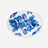 Blue & White Melamine 17" Platter