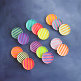 GLITTERVILLE STRIPE MELAMINE PETITE PLATE