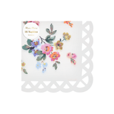 Basketweave Floral Large Paper Napkin