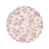 PINK CHINTZ SIDE PLATES