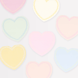 PASTEL HEART SMALL PAPER NAPKINS