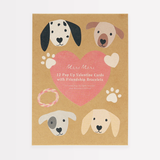 DOG VALENTINES CARDS SET