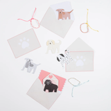 DOG VALENTINES CARDS SET