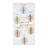 PAPER HONEYCOMB EGG DECORATIONS