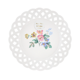 Basketweave Floral Side Plates