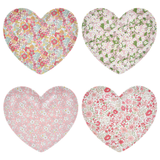 REUSABLE HEART PAPER PLATES