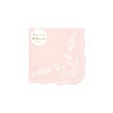 Small Pastel Pink Rococo Paper Napkins