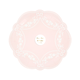 Pink Pastel Rococo Side Paper Plates