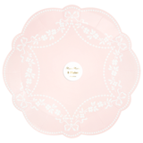 Rococo Pink Pastel Dinner Paper Plates