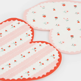 VINTAGE ROSE HEART PAPER NAPKINS