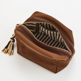 Mocha Jet Small Boxy Zip Pouch