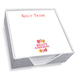 CUSTOM IMAGE MEMO SQUARE - WHITE WITH HOLDER