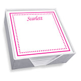 HAWTHORN MEMO SQUARE - WHITE WITH HOLDER