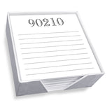 BROOKLAND MEMO SQUARE - WHITE WITH HOLDER