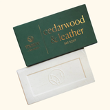 CEDAR WOOD AND LEATHER BAR SOAP