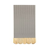 BLACK AND CREAM STRIPED DINNER NAPKIN