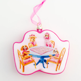 Dogs Playing Mahjong Ornament
