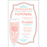 MONOGRAMS MIMOSAS INVITATIONS