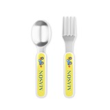 Personalized Monster Trucks Kids Fork & Spoon