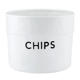 Chips White Ceramic Bag