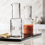 Salsa Embossed Glass Carafe