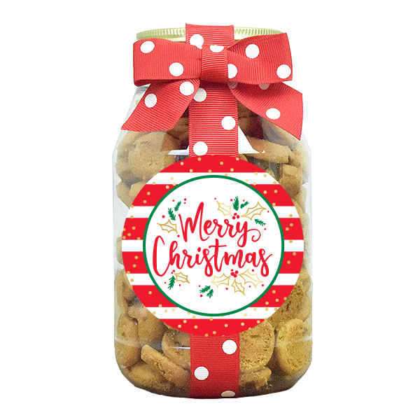 CHRISTMAS MINI CHOCLATE CHIP COOKIES - QUART