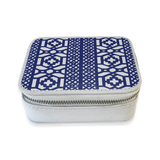 Navy Fret Travel Case
