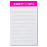 GOOD INTENTIONS - LINED NOTEPAD