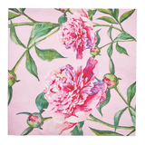 Pink Peonies Paper Beverage Napkins