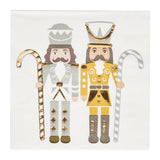 GILDED NUTCRACKER BEVERAGE NAPKINS