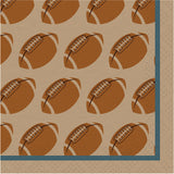 FOOTBALL PAPER BEVERAGE NAPKINS