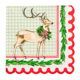 HOLLY BERRY PAPER BEVERAGE NAPKINS