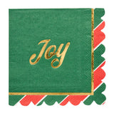 JOYFUL CHRISTMAS BEVERAGE NAPKINS