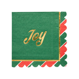 Joyful Christmas Paper Cocktail Beverage Napkins