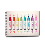 Jumbo Jots Unicorn Dual Tip Cone and Stamp Markers