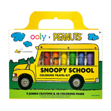 Snoopy Peanuts School Coloring Travel Kit